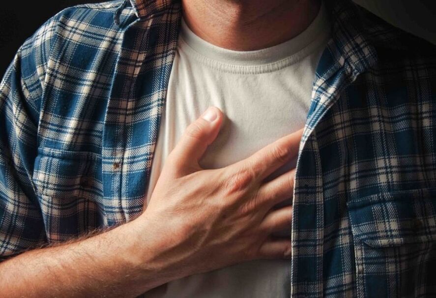 Dolore toracico dovuto all'osteocondrosi
